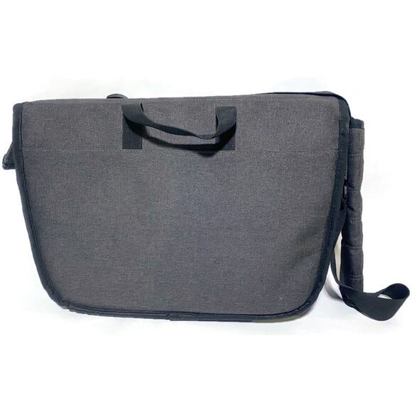 Oglio Laptop Computer Messenger Bag Gray 16 x 11 - Picture 2 of 9